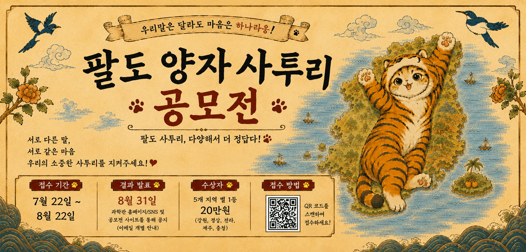 팔도 양자 사투리 배너